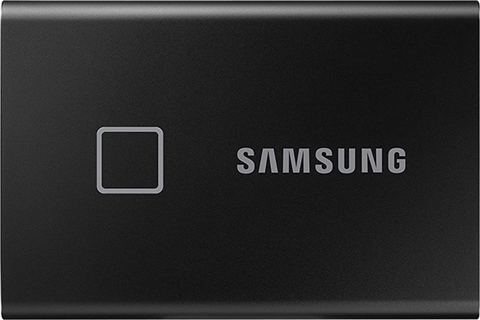 Samsung T7 Touch 2TB USB-C 3.2 Gen2 Portable SSD Metallic Black